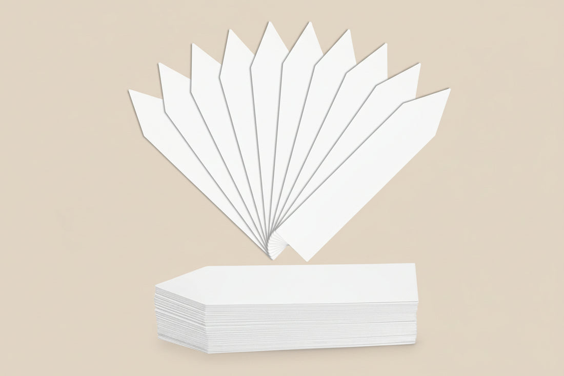 Reusable waterproof plant markers for indoor plants, seedlings, and propagation. Durable T-style labels keep your garden organized and beautifully labeled.