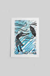 La Lotería — Handcrafted Block Print Series by Ryan Doran blends folklore, jungle symbolism, and bold street-art energy in hand-carved botanical prints.