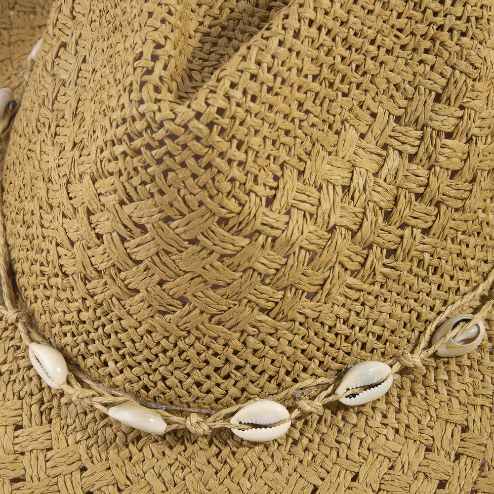 Cowrie Shell Band Cowboy Hat