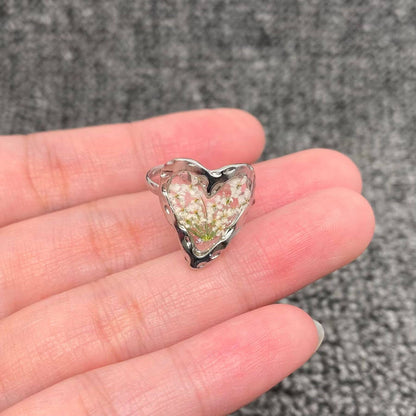 Radiance Floral 18K Gold Plated Adjustable Rings