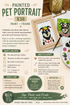 Create a hand-painted pet portrait at Jungle Relics. Includes a pre-sketched canvas, frame, supplies, tea, and guided instruction. No experience needed.