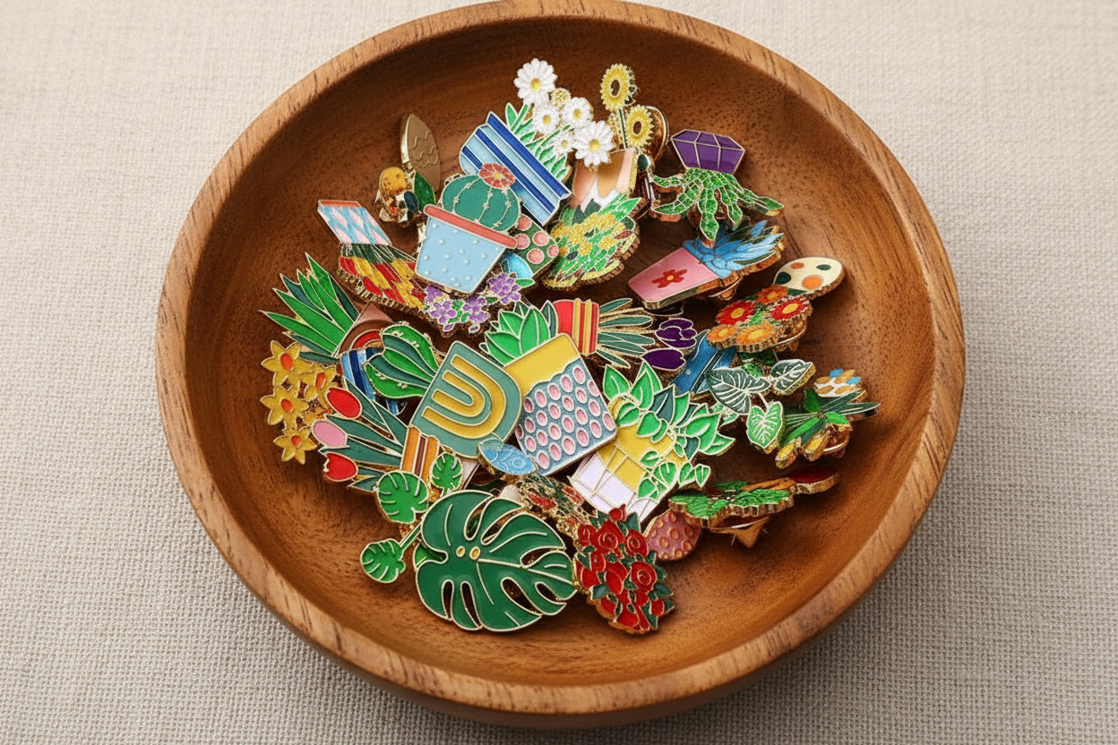 Plant Enamel Pins