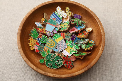 Plant Enamel Pins