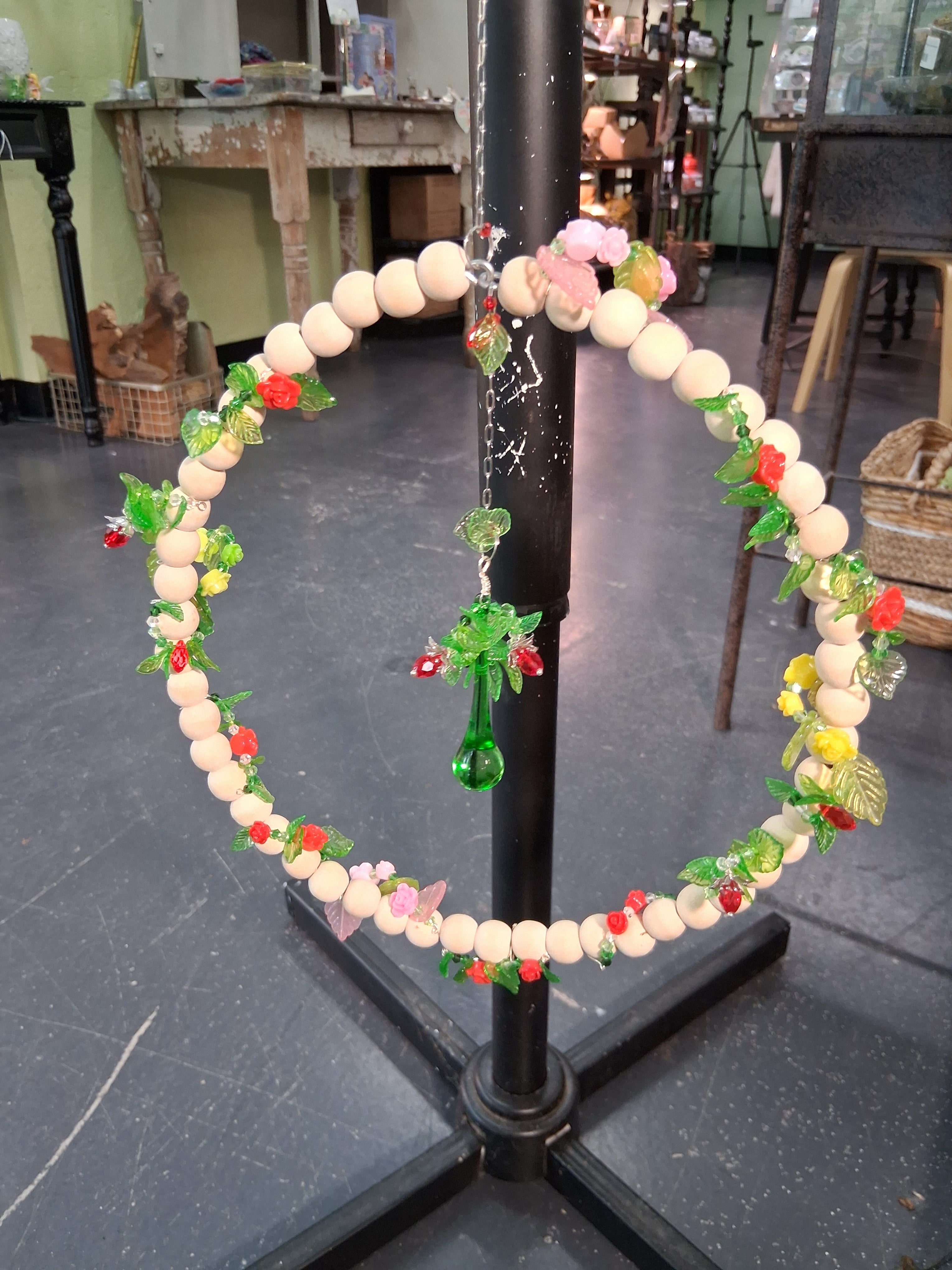 Botanical Beaded Boho Wreath