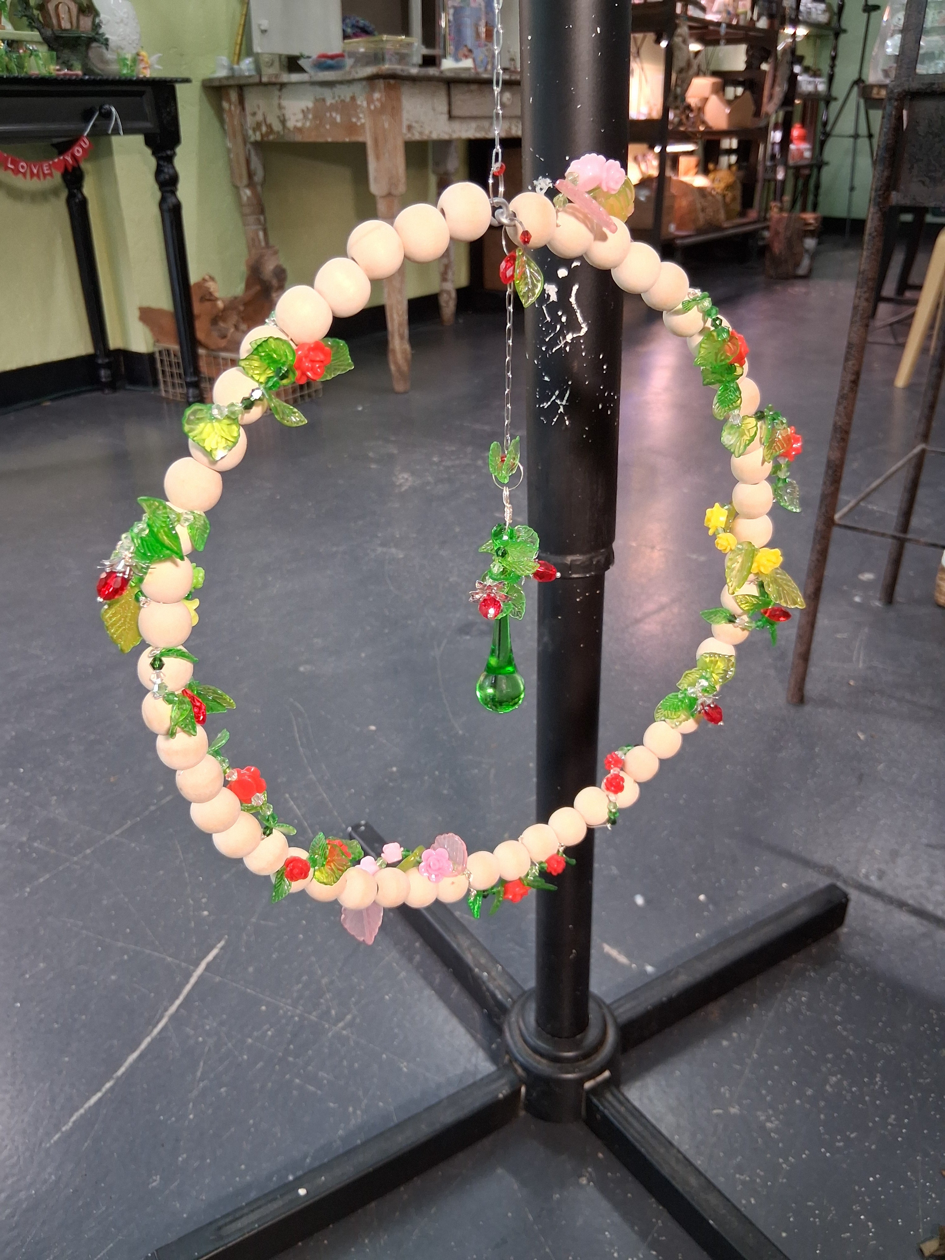 Botanical Beaded Boho Wreath